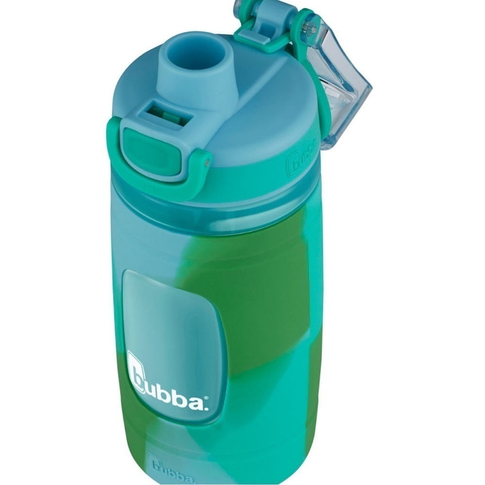 New Bubba Kids Leak Proof 16oz BPA Free Green & Blue Water Bottle - Picture 2 of 4